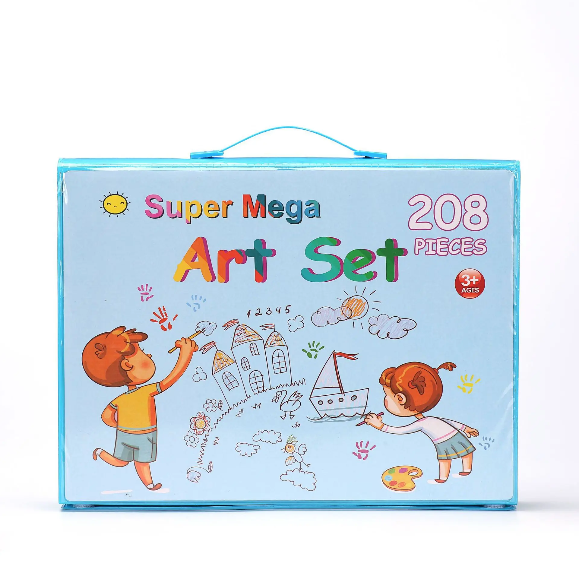 ULi Hot selling 208pcs drawing art set children painting drawing toys tools sets kids drawing toys for kids
