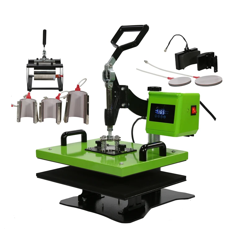 
8IN1 38x38 Combo Heat Press Machine T-shirt Mug hat plate printing 