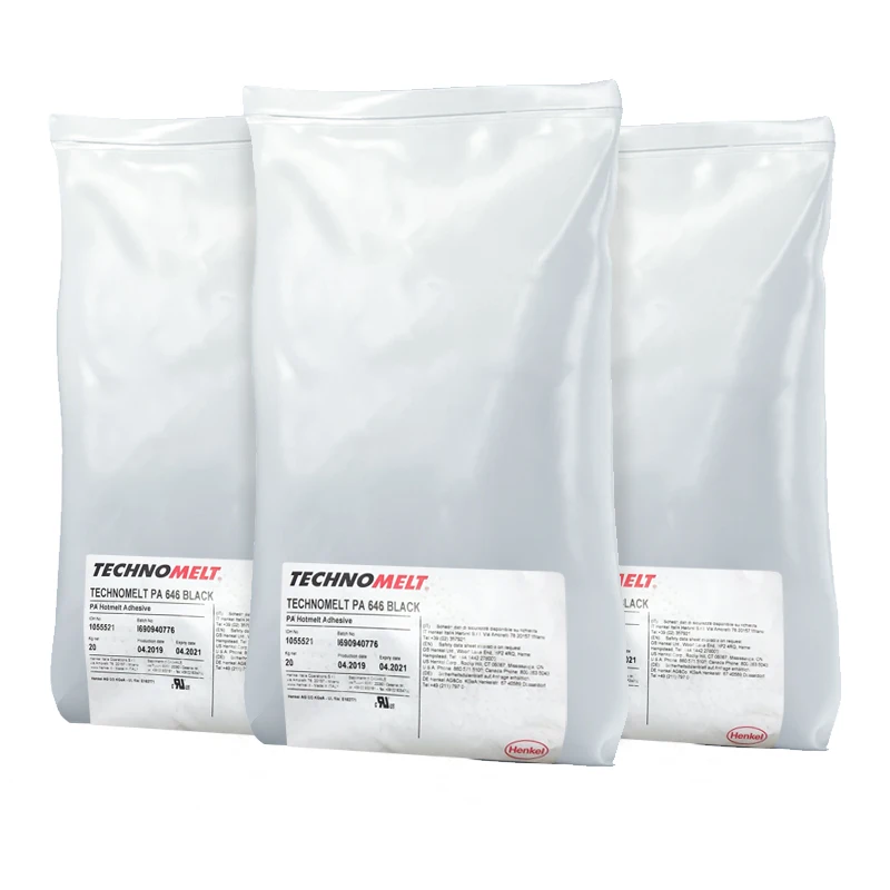 Technomelt PA646 Black Polyamide Premium Glue For Glass Hotmelt Adhesive for molding