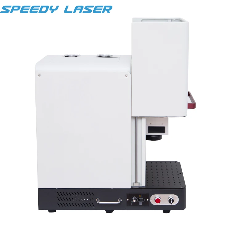 Europe Germany USA Export small safety cover JPT mopa metal fiber laser marking machine 20W 30W 60W 100W fiber laser marker