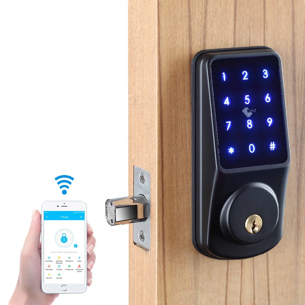 Электронный смарт-замок TTlock App Ble с Wi-Fi управлением для дома и квартиры