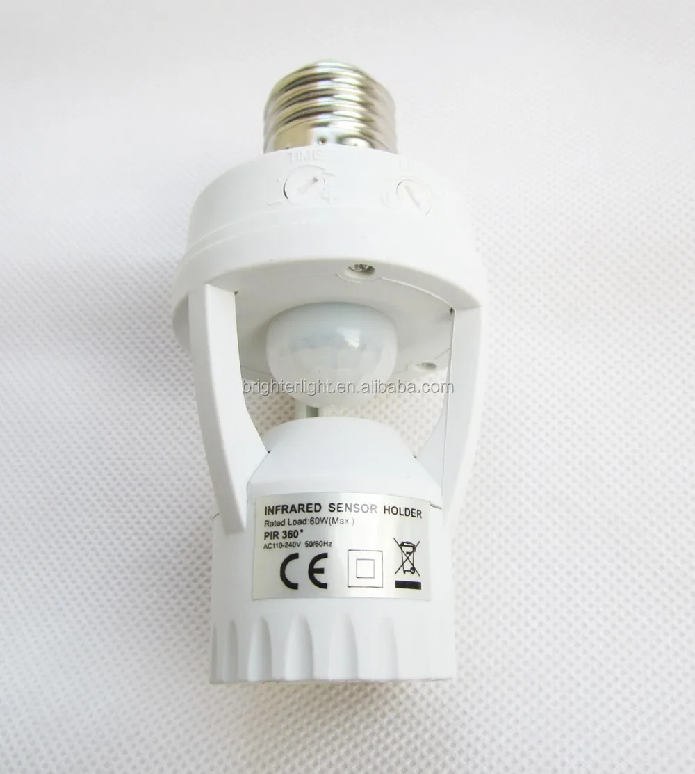 E27 110V 240V PIR Induction Infrared Motion Sensor lamp holder Ceiling light bulb Holder motion detector