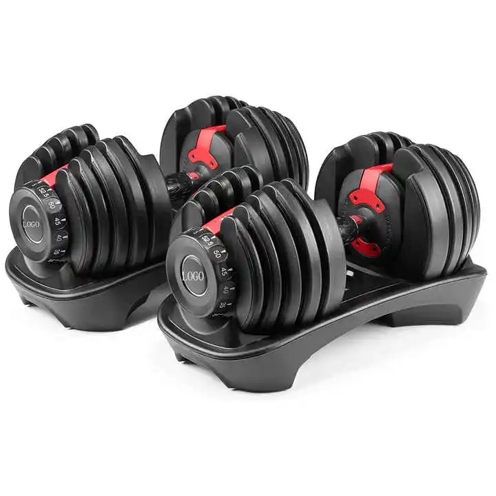 Adjustable Dumbbell sets 10-50kg Multiweight Options weighted Dumbbell with Anti-Slip Nylon Handle