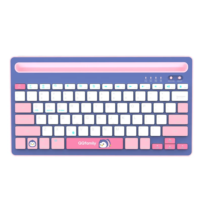
QK300 Universal Mini Slim Wireless Keyboard For Ipad 10inch BT Keyboard Wireless Mechanical Keyboard 