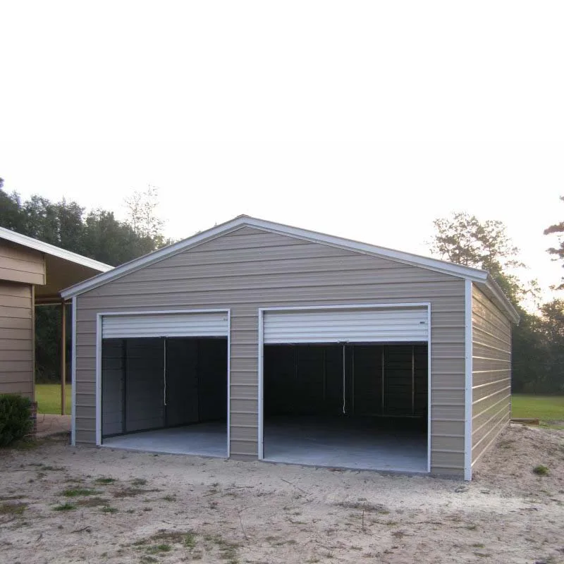 Заводская поддержка, сборная стальная конструкция, металлический навес, гаражи, двойной дизайн гаража