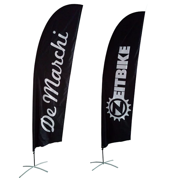 Outdoor printing custom beach flag feathered flag feather banner