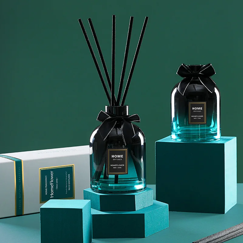 180 мл, черная зеленая бутылка, палочки диффузора для освежителя воздуха