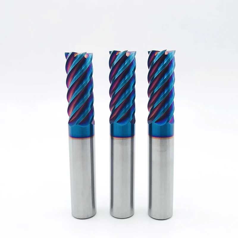 JR103 Customized Carbide Flat Endmill 6 Flutes Coated carbide milling cutter