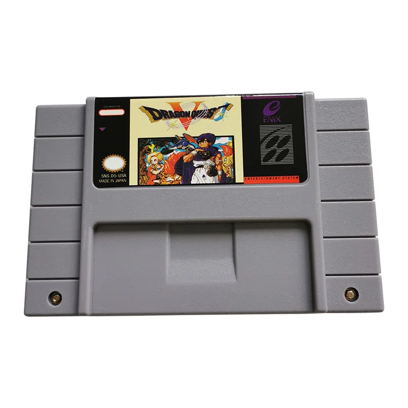 Ретро картридж для видеоигр «Dragon quest V» для игровой консоли snes в ретро стиле, картридж для классических игр snes в ретро стиле