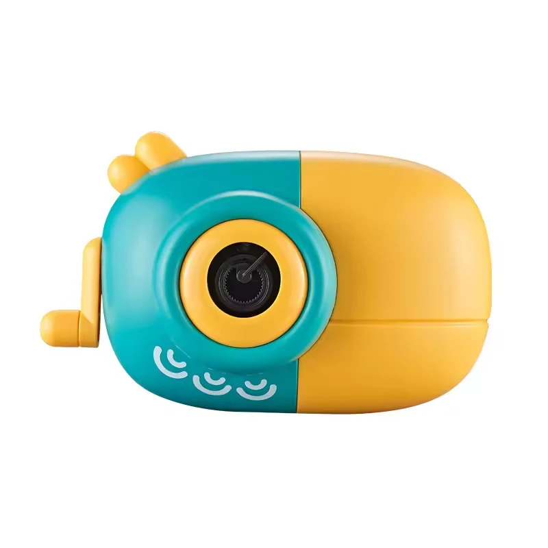 Leak-Proof Design Bubble Camera Toy Summer Outdoor Cartoon Parrot Shape Camera Bubble Toy For Kid Soap Toy With Light Music
