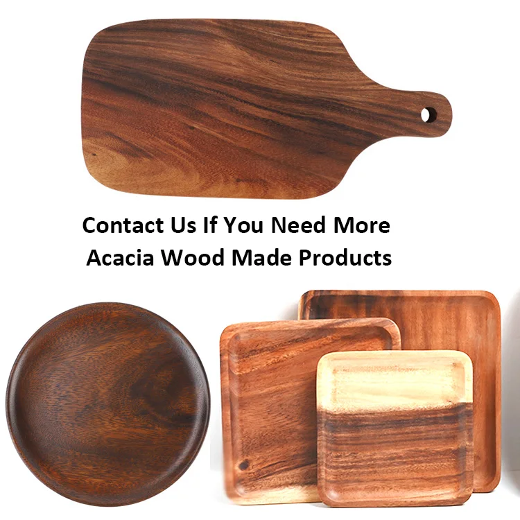 Serving Plates And Bowls Set Kitchen Acacia Bowl Wooden Natural Salad Acacia Wood Bowl For Restaurants