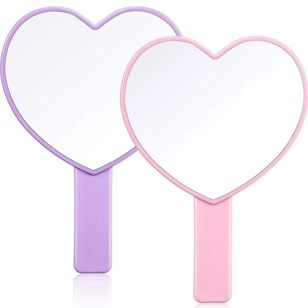 Wholesale Custom logo Packaging Box Handheld Mirror Portable Private Label Hand Held Makeup Mirrors