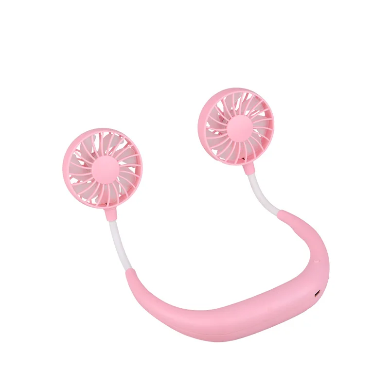 Hanging Neck Fan Leafless Speed Charging 2000mah Hand held Mini Hanging Neck Fan Bladeless Usb Portable Cooler Fan