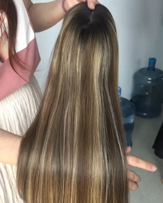 Factory Drop Shipping Mono Top  Lace Front  Hilight Ombre Balayage Brazilian European Human Hair Jewish Kosher Wigs