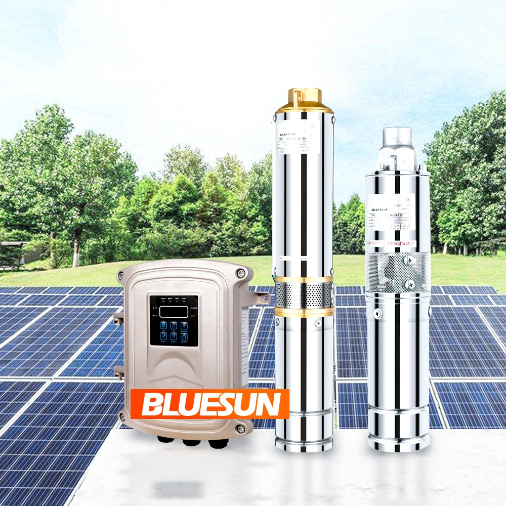 Kenya Solar Water Pump 100M 180M Head 110V 1500W DC Pump Solar 2HP Solar Pump for Farm
