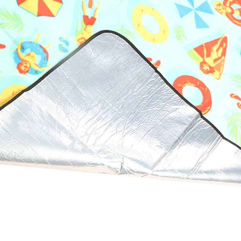 Cheap price waterproof 220x220cm polyester fleece picnic blanket