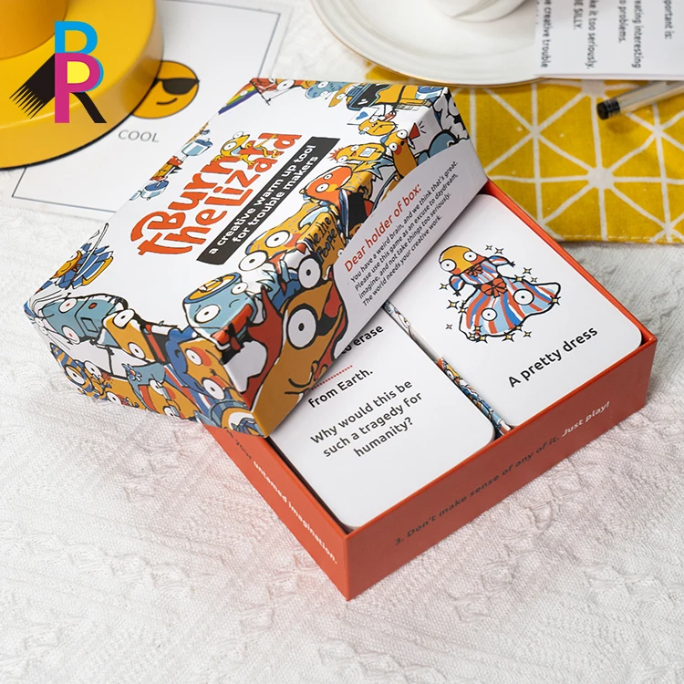 Custom Made Couples Conversation Intelligent Game Cards Deck  Portable Adult Card Board Games Manufacturer With Box