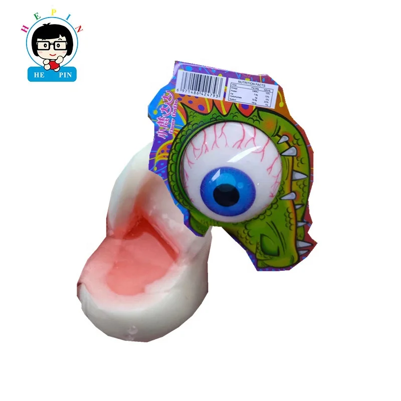 Custom Crocodile Eyeball Shape Juice Filled Gummy Candies