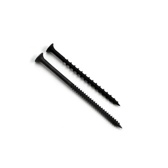 Haiyan black fine thread drywall screw manufacturer supply bugle head black gypsum board screw drywall screw