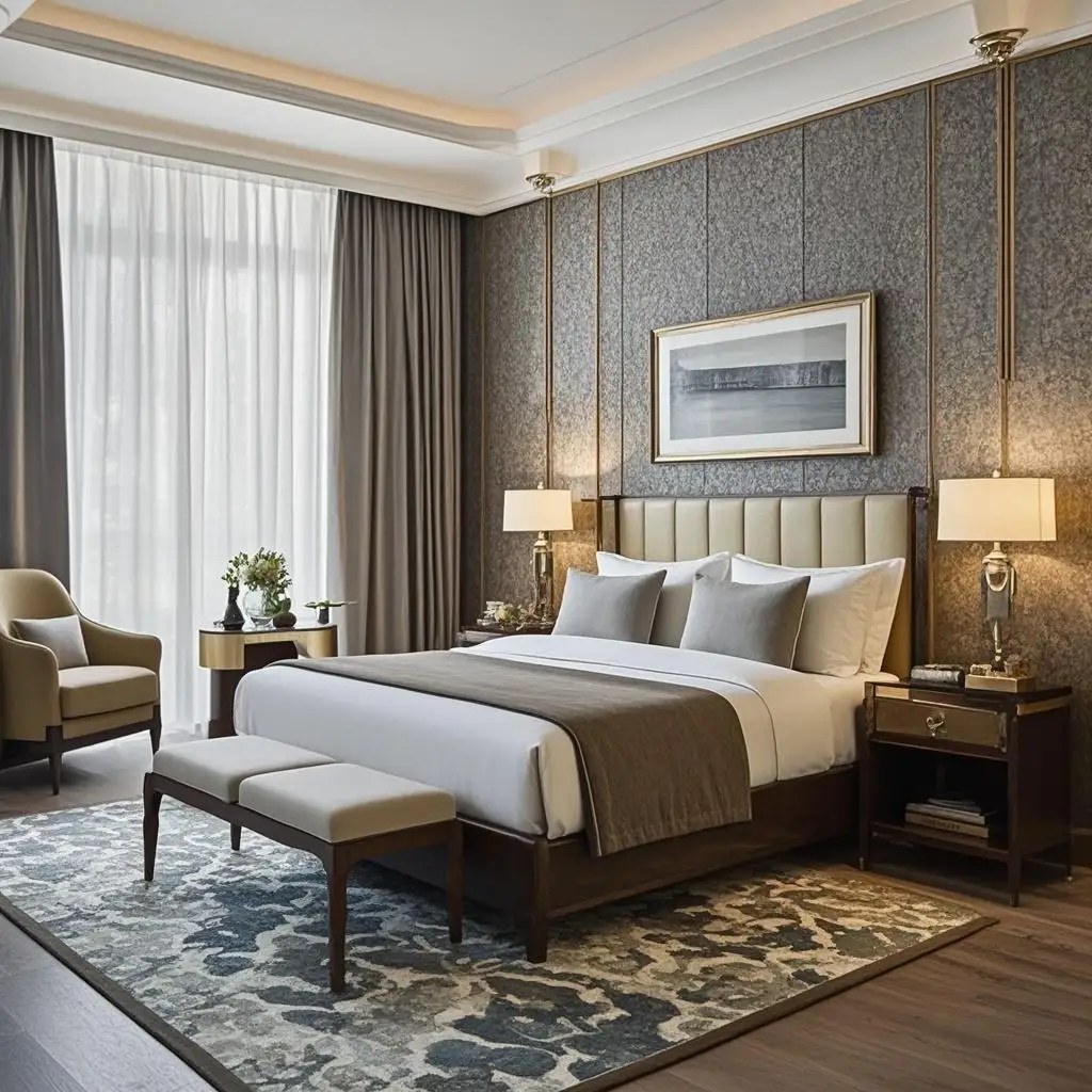 Hampton Inn by Hilton, набор мебели для отеля, современный европейский дизайн, деревянный шкаф для спальни, гостиной, диван, мебель для ванной комнаты