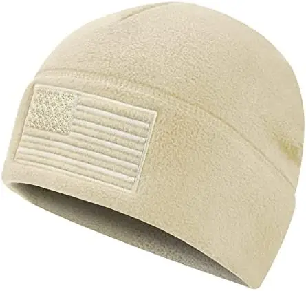 American Flag Fleece Watch hat USA Multi-Season Tactical Beanie Winter Warm hat