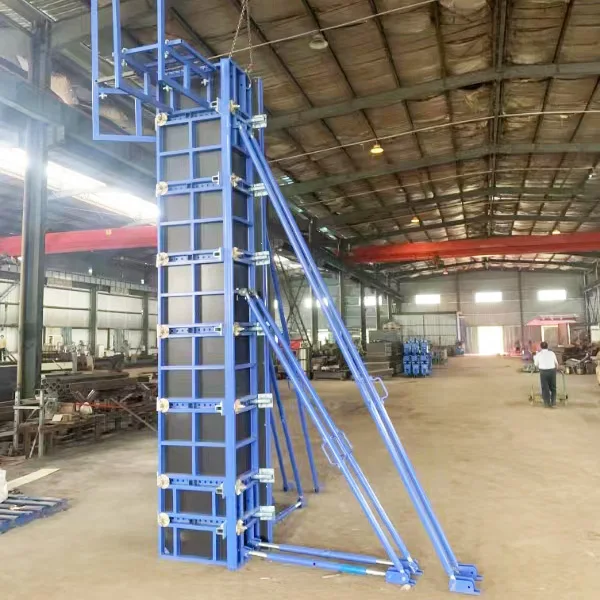 Adjustable steel frame plywood square column formwork