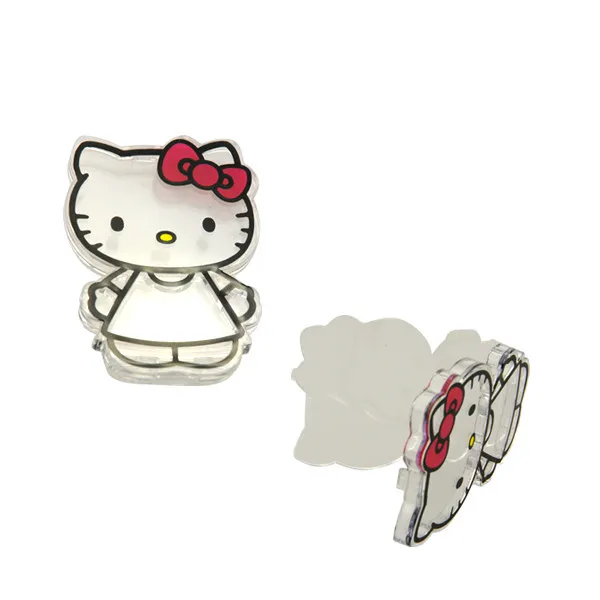 Косметические тени для век/румяна/пластиковый чехол для пудры Hello Kitty милый мультяшный компактный
