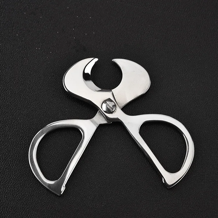 Manufacturers Selling Creative Stainless Steel Cigar Scissors New Cigar Scissors Metal Scissors Wholesale