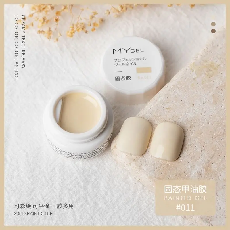 New Nail Trend solid cream gel polish Art Designs Hot Sale Soak Off UV LED Ink Color Varnish Gel Nail Polish Lacquer.