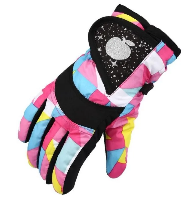 Comfortable Anti-Slip Cycling Ski Gloves for Kids Suitable Fit Warm Durable with Suitable Fit Outdoor Sports Including Travel