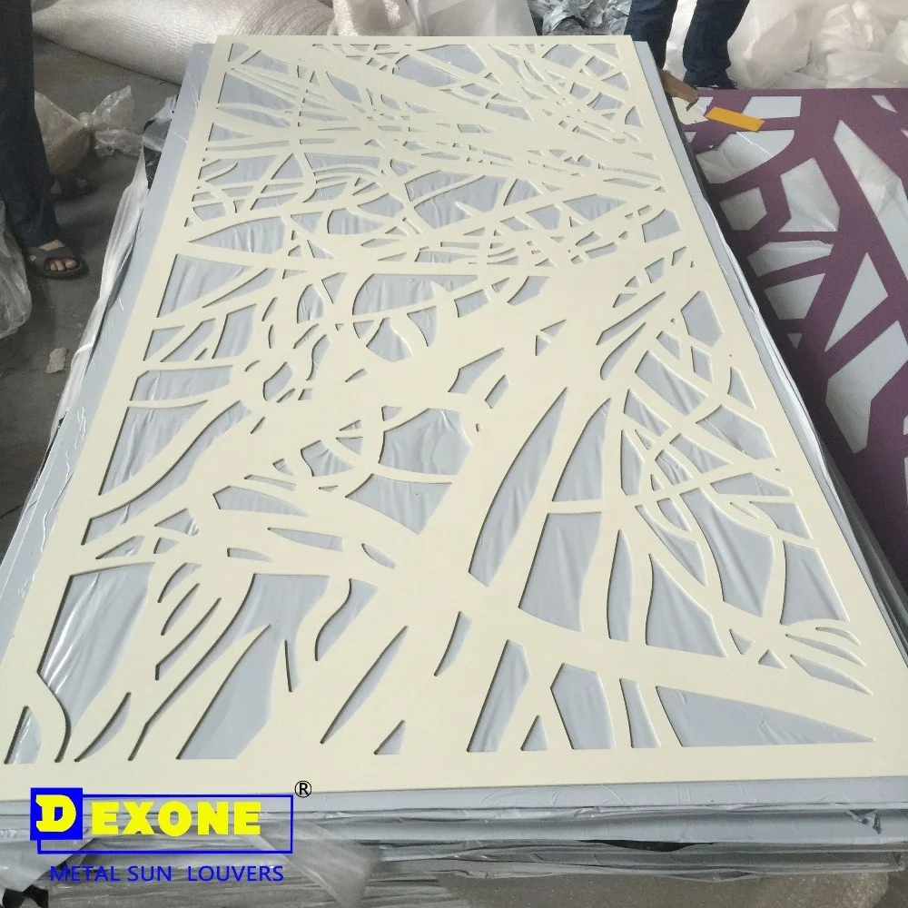 Punching Process Aluminum Perforated Panel with arts design