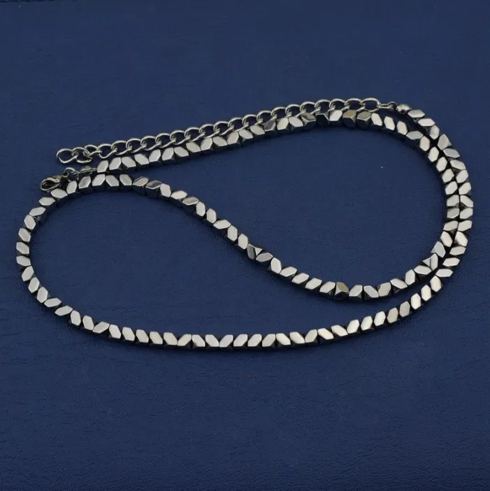 Necklace Back Gallstone Chains Titanium Steel with Irregular Collar Chains Trendy Personalized Bracelets Necklace