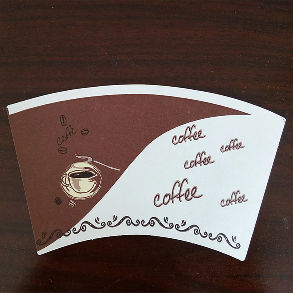 Food Grade Flexo Printing Paper Cup Fan Coated PE Raw Material For Coffee Paper Cup