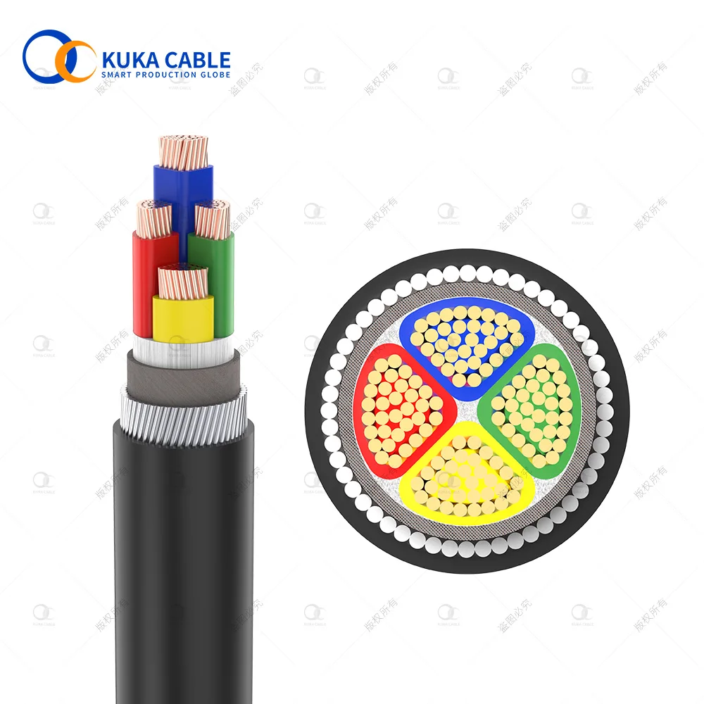 AI/XLPE/SWA/PVC  4 core armour steel wire electrical power cable