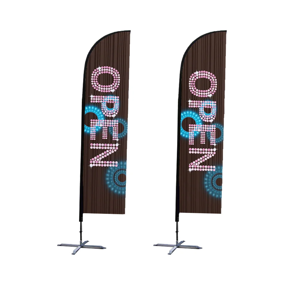 
PDyear custom print bowhead wind tradeshow swooper bow teardrop blade bali sail flutter flying beach feather flag banners 
