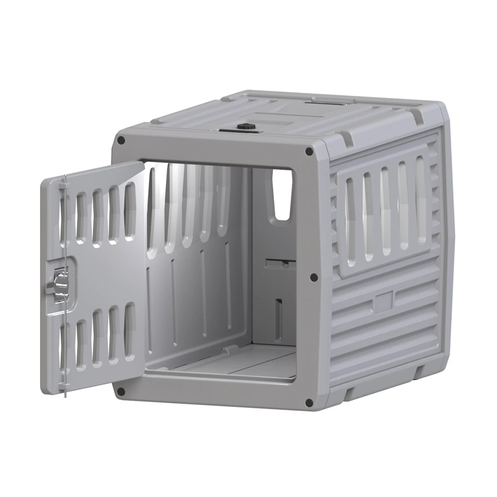 KUER plastic car transport rotomolded cage portable pet travel big dog Consignment Box kennel cage indoor