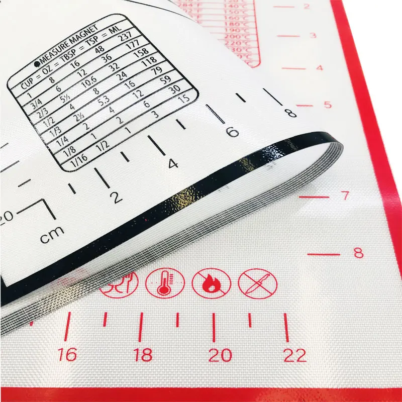 40 x 30 cm silicone pastry baking mat set for dough rolling  baking mat