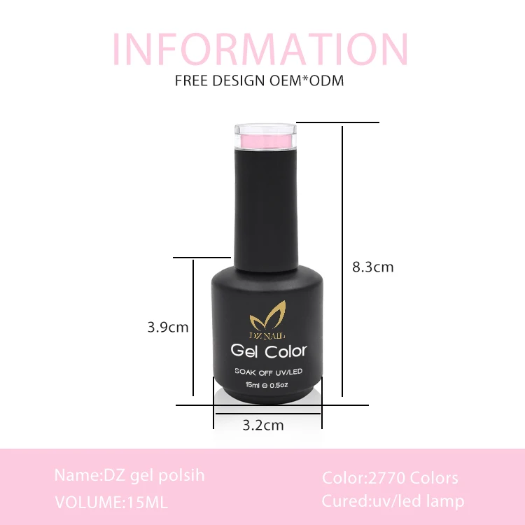Nails supplies Factory 2770 Colors Wholesale Vegan Organic  Semipermanentes Custom Private Label UV gel nail polish