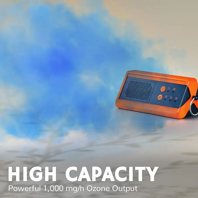 Portable Ozone Generator Battery Powered Odor Eliminator Ozone Car washable air purifier
