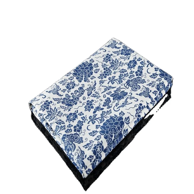 12 унций, сумочка, ткань, китайский национальный стиль, синий и белый фарфор, традиционный узор, хлопчатобумажная ткань с принтом, синий Тотем