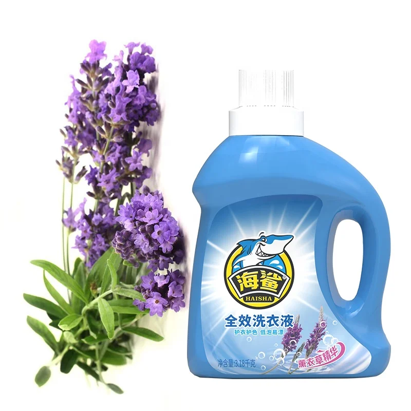 Haisha Brand Factory Price Accept Customization Laundry Detergent Fresh Date Deep Cleans Prevents Stains Adhering 3 kg*4 bottles