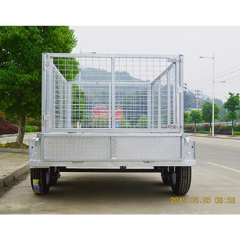 GINO Bicycle Full Welded Tandem Trailer Hot Dipped Galvanized Finished