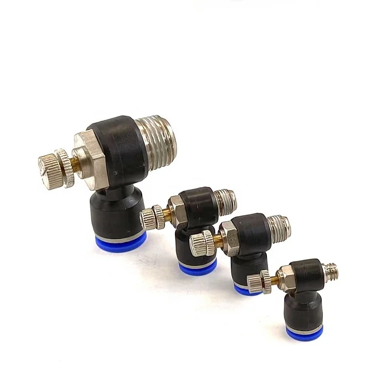 Factory pneumatic connector SL throttle valve pneumatic parts SL12-04/SL8-01/SL6-01/SL6-M5