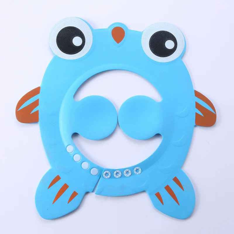 
Super high elastic adjustable bathing wash hair baby shower cap with ear 