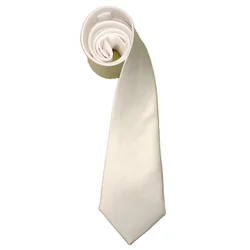 Чистые мужские взрослые дети белый полиэстер сублимационный галстук