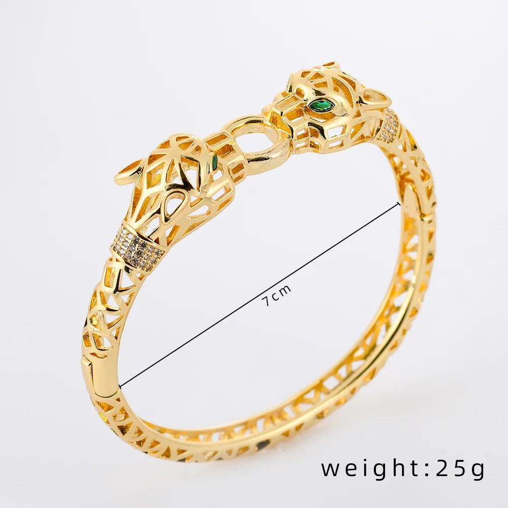 New arrival  retro style Adjustable zircon snake panther bracelet for woman