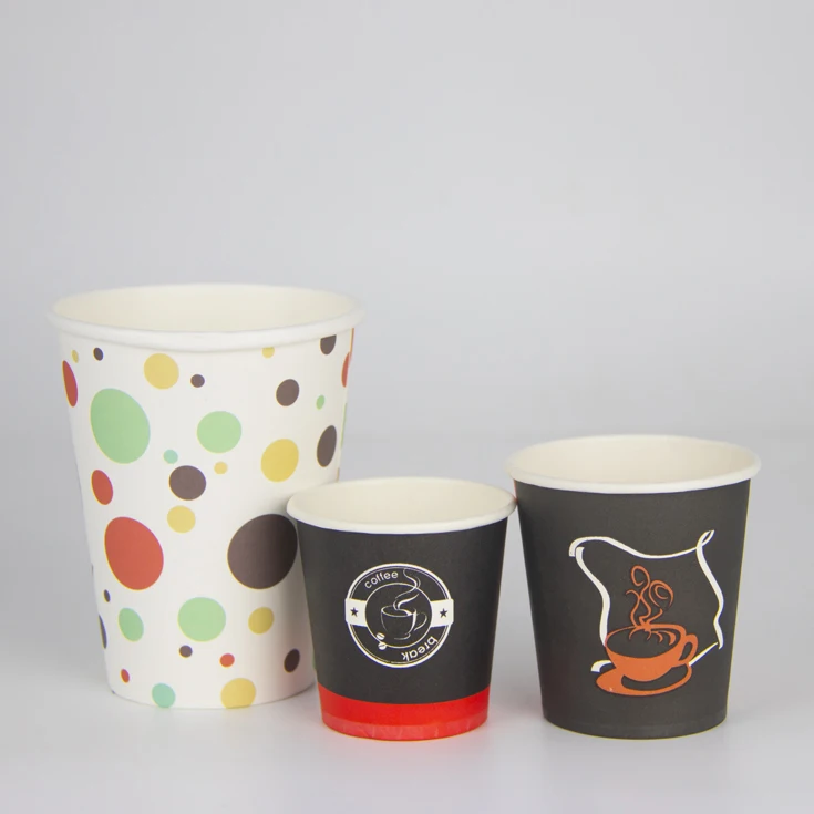 
Coffee Cup Custom Printed Paper Green Accessories Wall Item Style Aircraft Office Environmental Color Double Water 