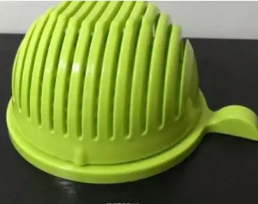 Easy Salad Cutter Fruit Vegetable Chopper Salad Cutter Bowl