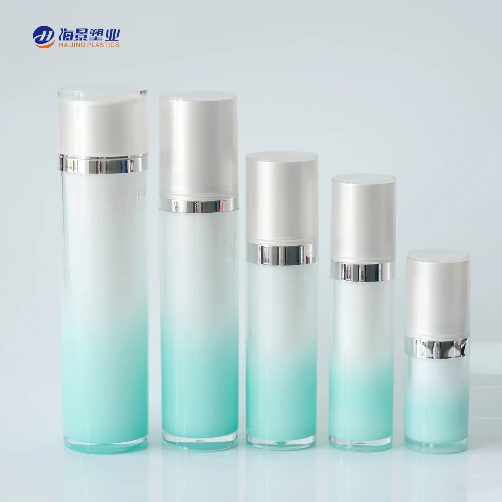 Round  Acrylic Bottle Skin Care Toner Package Lotion Pump with Lip customization Color