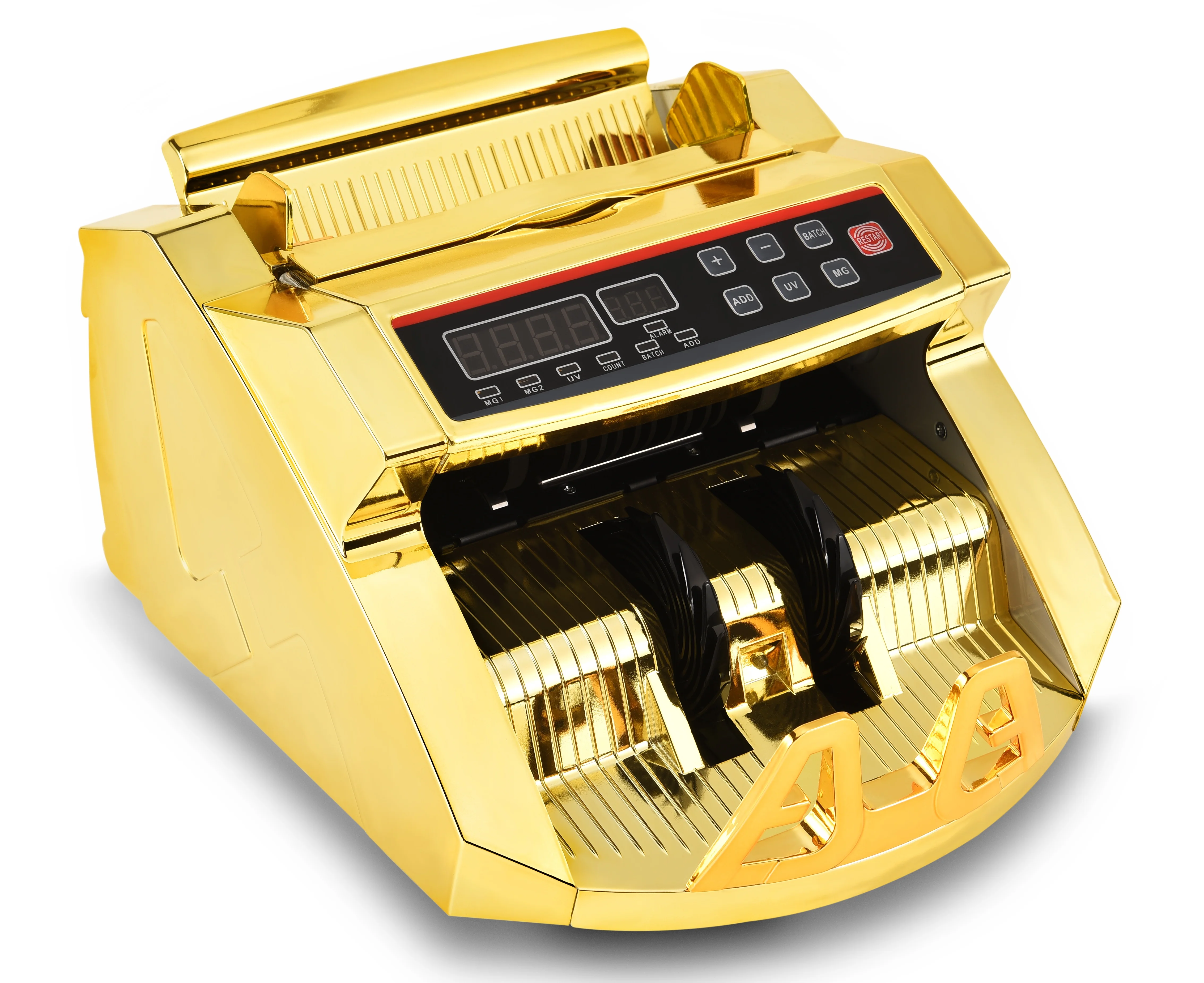 Cash counter Bill detector Money Counting machine cash Counter Machine Gold plated 0288 UV MG